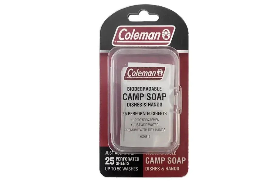 Coleman Camp Soap – 25 Travel Soap Sheets