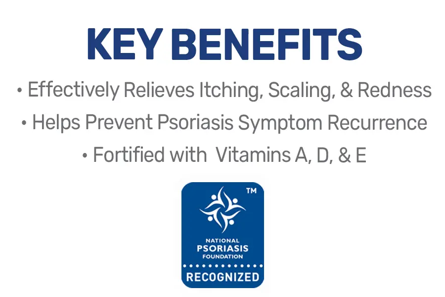 MG217 Multi-Symptom Ointment  Key benefits:  relieves, itching, scaling and redness; helps prevent psoriasis symptom recurrence, fortified with vitamins a, d & e