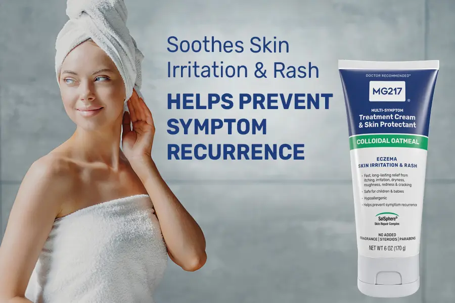 MG217 Multi-Symptom Treatment Cream & Skin Protectant soothes skin irritation and rash