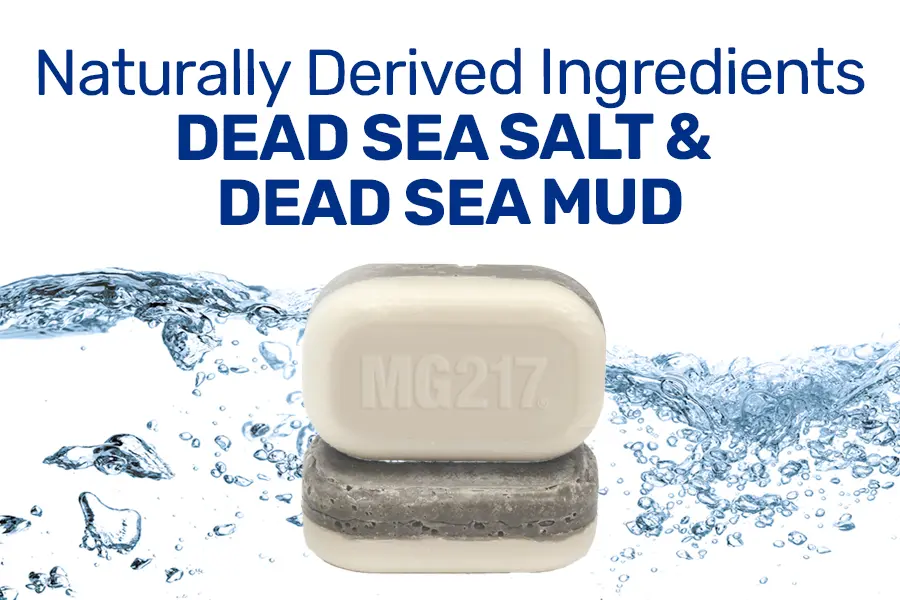 Naturally derived ingredients - dead sea salt and dead sea mud