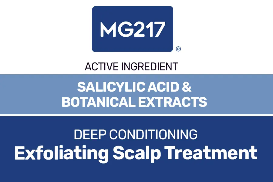 MG217 Deep Conditioning Exfoliating Scalp Treatment's active ingredients are salicylic acid and botanical extracts