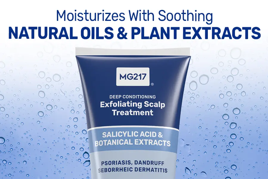 MG217 Deep Conditioning Exfoliating Scalp Treatment moisturizes with natural oils and plant extracts