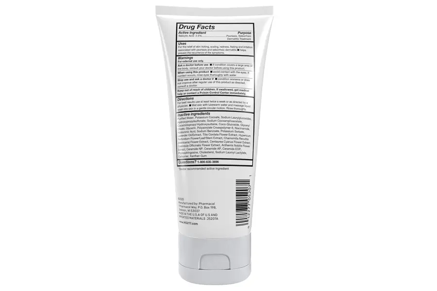 MG217 Exfoliating Face & Body Wash tube back