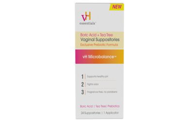 vH essentials Boric Acid + Tea Tree Vaginal Suppositories