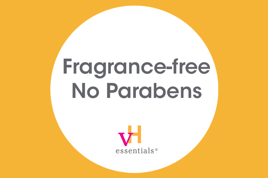 fragrance-free; no parabens