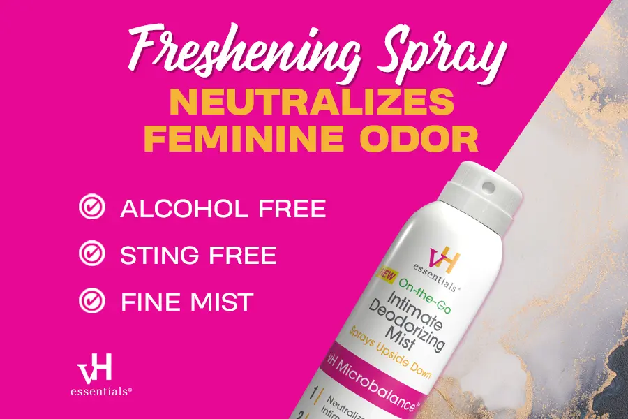 freshening spray neutralizes feminine odor