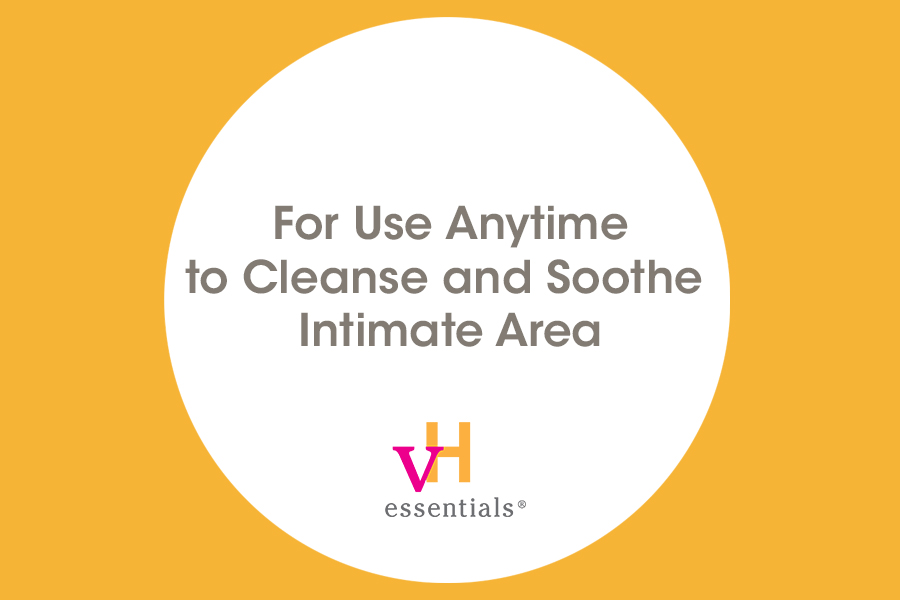 for use anytime to cleanse and soothe intimate area