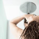washing hair and scalp