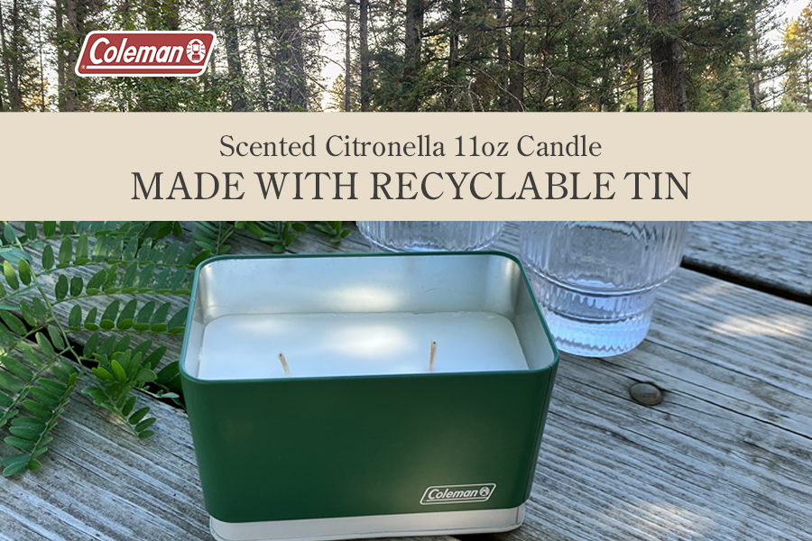 Scented Citronella 11 oz candle made with recyclable tin