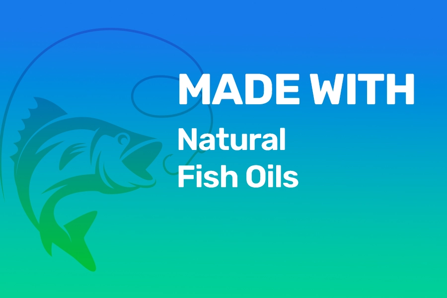 Made with natural fish oils