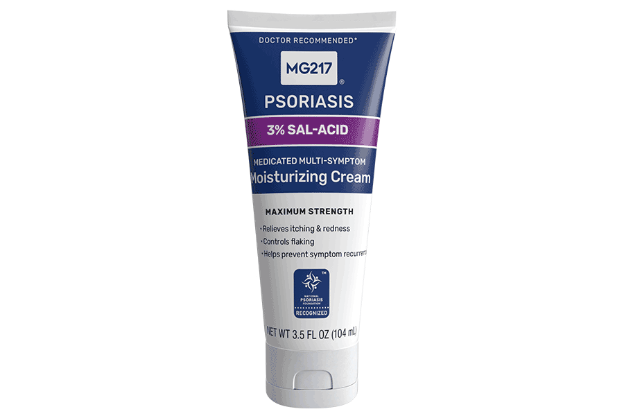 MG217 Psoriasis Medicated Multi-Symptom Moisturizing Cream with 3% Sal-Acid