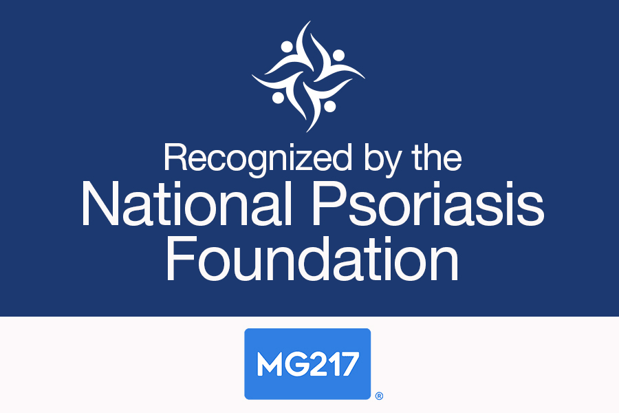 recognized by the national psoriasis foundation