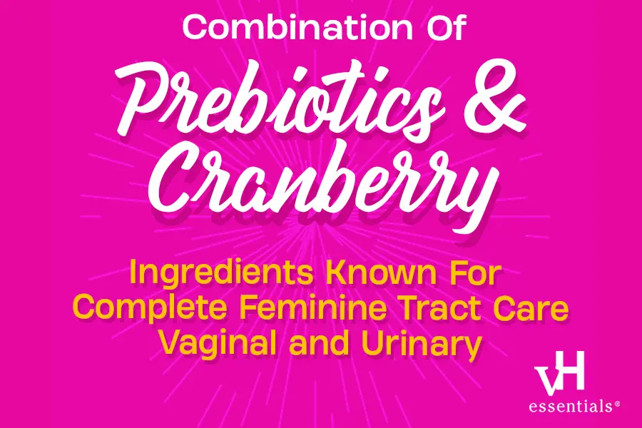combination of prebiotics and cranberry