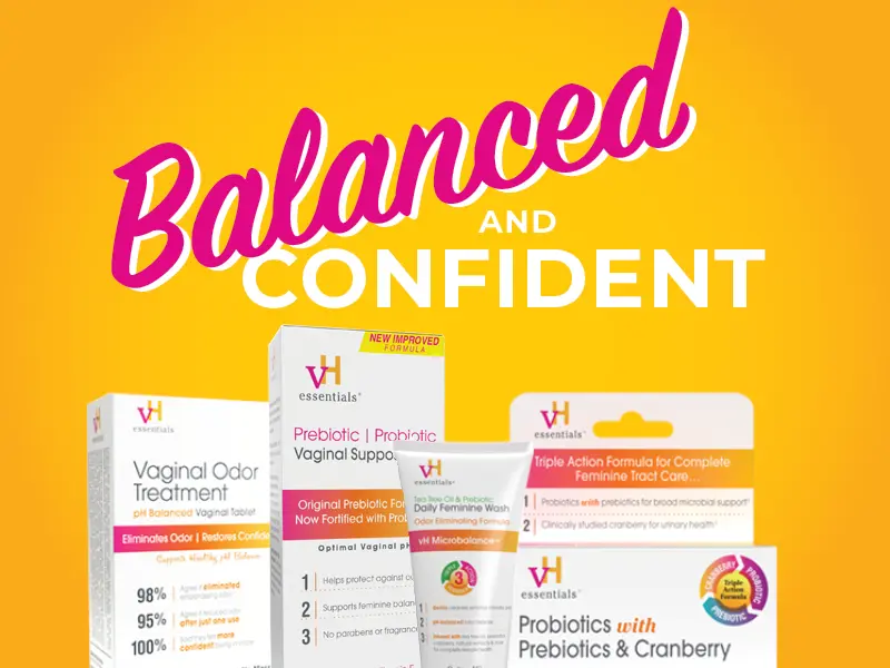Balanced and Confident with vH essentials products