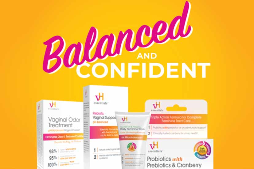 balanced and confident words with vH essential product lineup