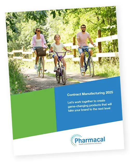 Pharmacal contract manufacturing catalog image linked to pdf file