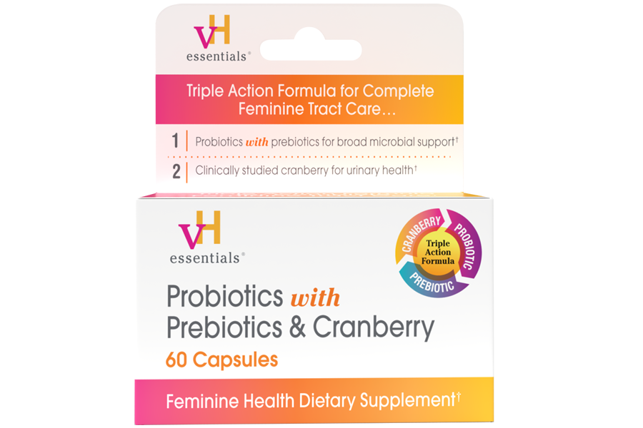 vH essentials Probiotics with prebiotics and cranberry