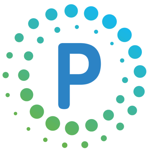 pharmacal "p" in circle of dots